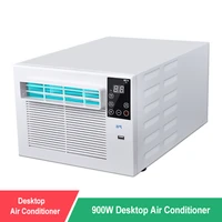 portable small desktop refrigeration air conditioner dormitory air cooler remote control led control panel fan air conditioner