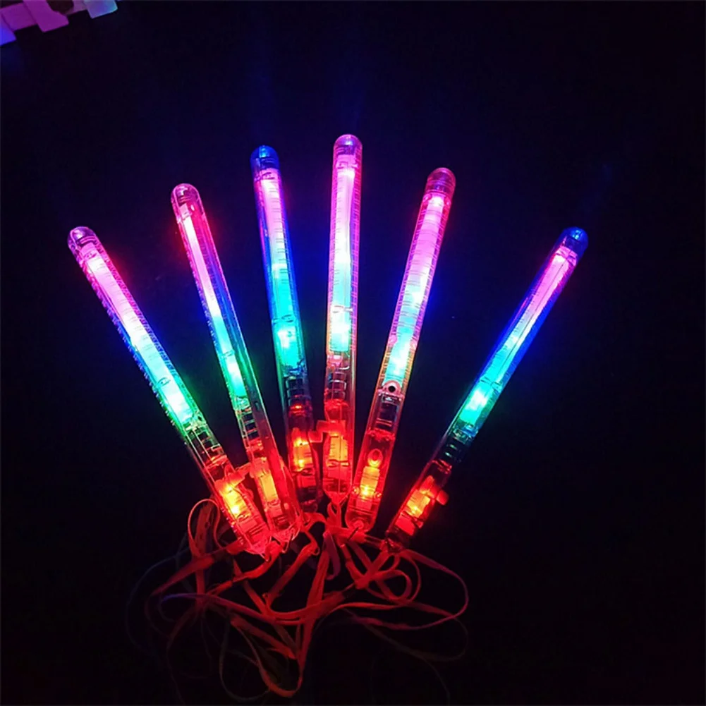 

12pcs LED Foam Glow Stick Light-Up Sticks Multi Color Wands Cheer Batons Rally Rave Festivals Party Foam Party Supplies