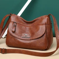 ladies soft leather messenger bag purses luxury handbags women shoulder bags designer large travel crossbody bag for women 2021