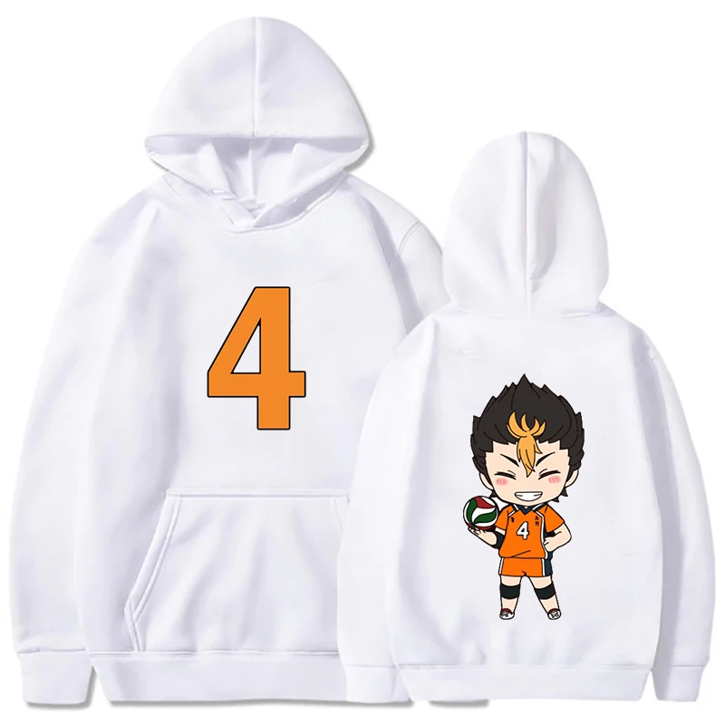 

Haikyuu Japanese Anime Hoodies Nishinoya Yuu Print Hoody Women Men Hip Hop Streetwear Spring Autumn Long Sleeve Clothes Female