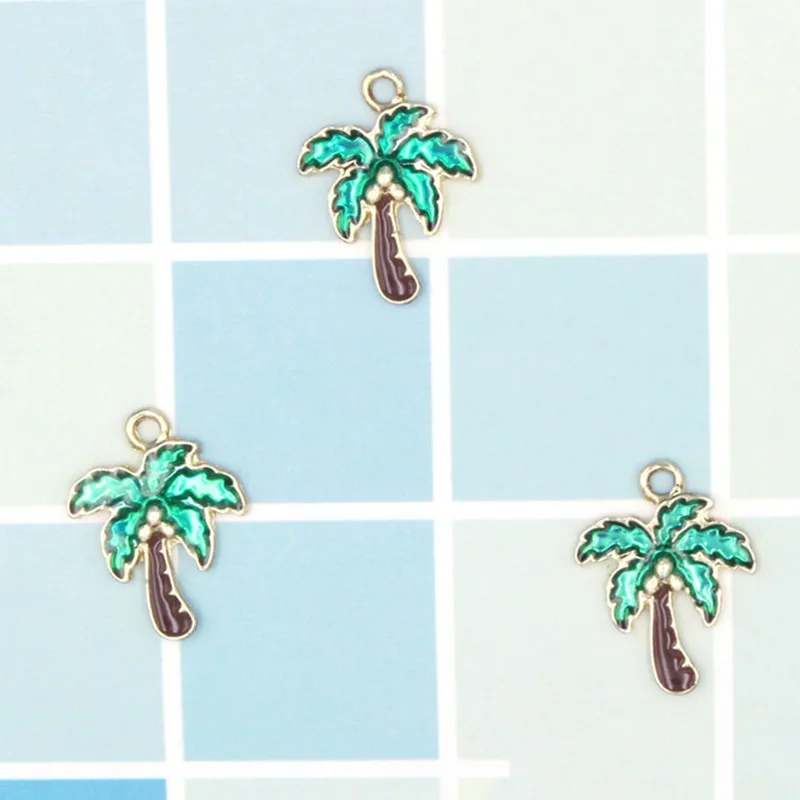 5 шт. Новые простые зеленые аксессуары из сплава для ювелирных изделий масловое