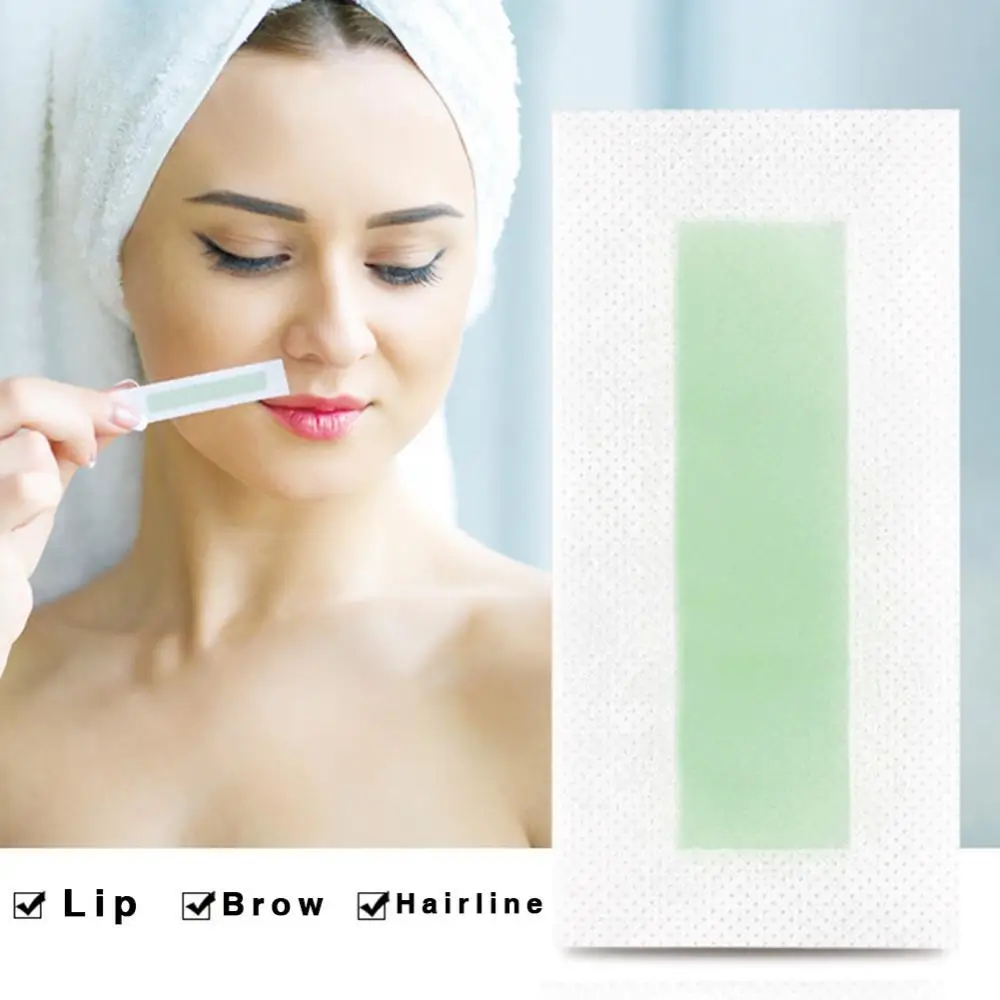 

70% Hot Sale 24Pcs Professional Hair Removal Wax Strips Waxing Wipe Sticker for Face Leg Lip Eyebrow Leg Arm Body Hair Remove