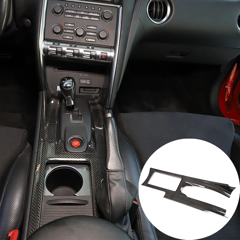 

Car Control Frame For Nissan GTR R35 2008-2016 Real Carbon Fiber Car Central Control Gear Panel Decorative Frame Car decoration