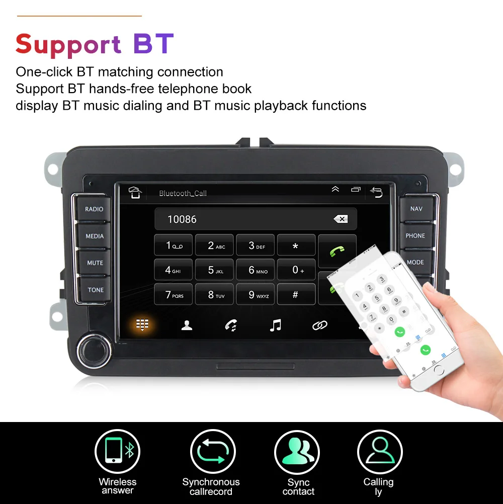 NaviFly Android Car Multimedia Player Radio GPS For VW/Volkswagen/Golf/Passat/b7/b6/Skoda/Seat/Octavia/Polo/Tiguan | Автомобили и