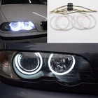 Для BMW 3 серии E46 седан универсал купе компактный 1998-2005 стайлинга автомобилей молочно-белый свет SMD LED Angel Eyes Halo ring Kit