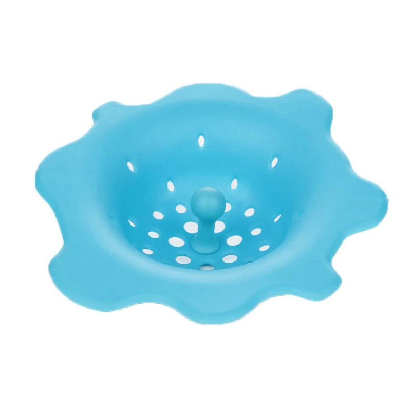 

Filter Sewer Drain Cover Stopper Hair Colanders Silicone Kitchen Strainers Bathroom Gadgets Multi-Function Flower Kitchen Sink