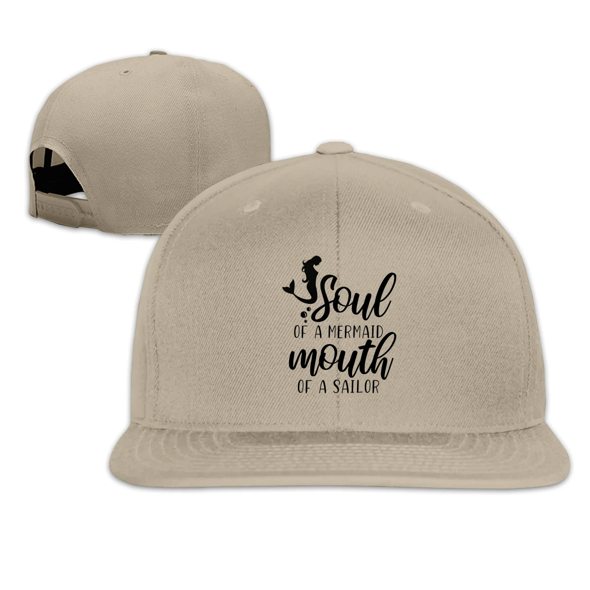 

Soul Of Mermaid Mouth Of Sailor T men womans Fashionable breathable Hip hop caps