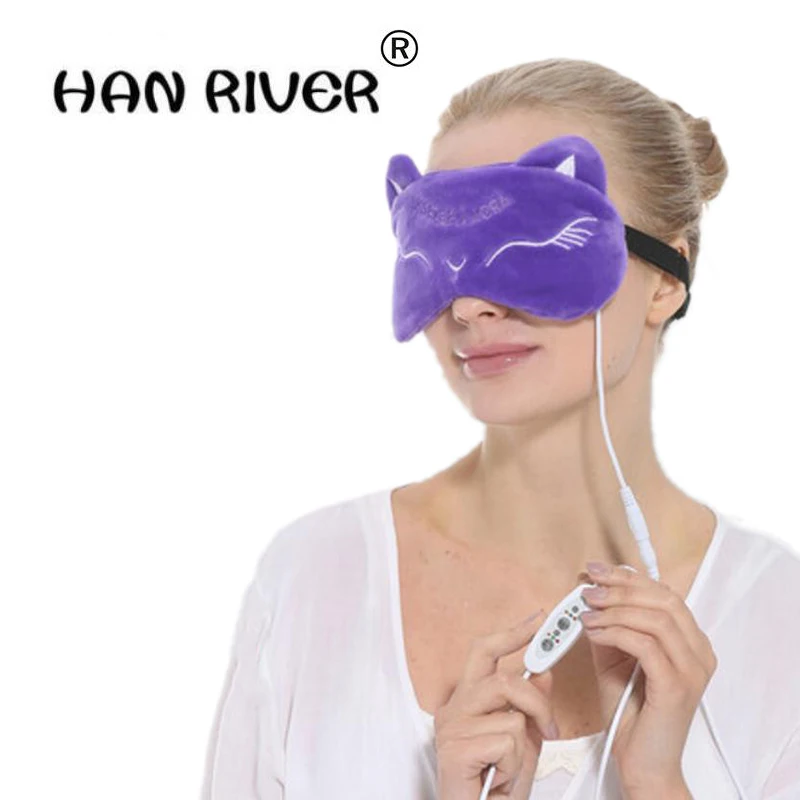 

HANRIVER Use USB to heat the steam shield eye mask Lovely cartoon sleep heat apply eye mask to relieve eyes tired dark circles