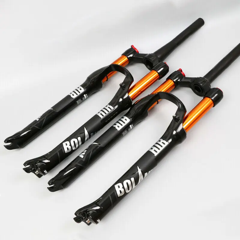 Вилка для MTB велосипеда 2" 27,5"/2" алюминиевая Корона вилки для горных велосипедов воздушный шок 1-1/8" для велосипеда аксессуары