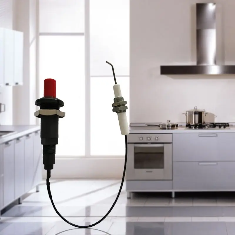 

Piezo Spark Ignition Set with Cable 30cm Push Button Grill Stove Kitchen Lighters
