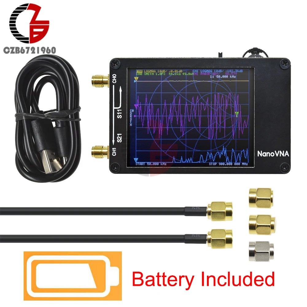 NanoVNA 50KHz 900MHz Vector сетевой анализатор 2 8 &quotцифровой MF HF УКВ UHF фильтр антенны
