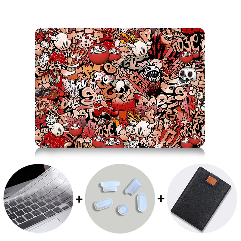 MB04 MTT чехол с граффити для Macbook Air Pro retina 11 12 13 15 16 дюймов с сенсорной панелью для mac book Air 13," Сумка для ноутбука - Цвет: MB04