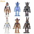 Фигурка из игры пять ночей FNAF 6 шт.компл., куклы, игрушки из ПВХ, подвижная фигурка со светодиодсветильник кой, игрушки, декоративные подарки для детей