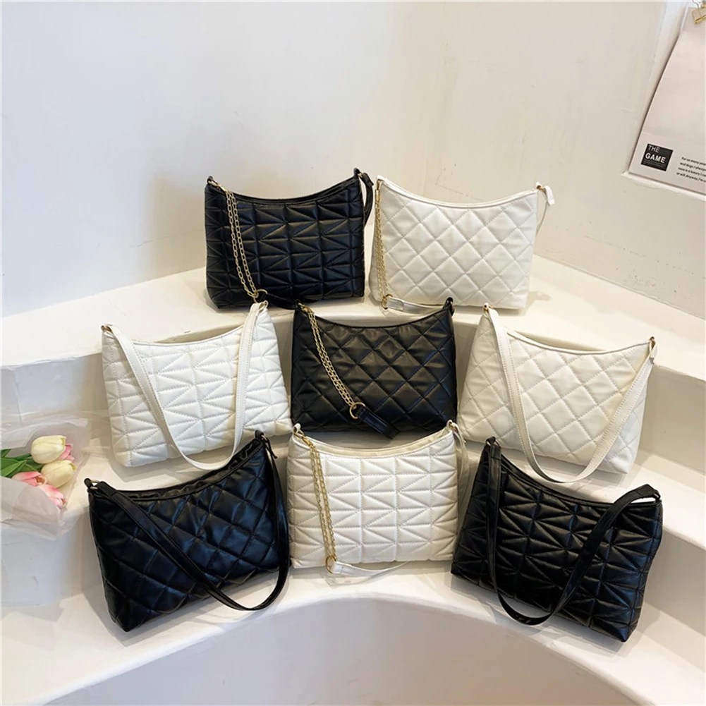 

Модная женская сумка через плечо с геометрическим рисунком, повседневная кожаная модная маленькая сумочка на плечо с геометрическим узоро...