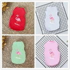 Оптовая продажа, дешевый жилет, милая одежда для кошек с сфинксом, одежда для собак с фламинго, одежда для чихуахуа, летняя жилетка для щенков