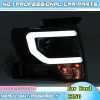 car accessories for ford f150 headlights 2008 2015 raptor f150 led headlight drl lens double beam h7 hid xenon bi xenon lens