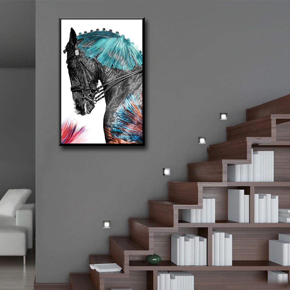 Nordic battle steed Pictures For Home Design Kitchen Poster Creative Decoration | Painting &amp Calligraphy