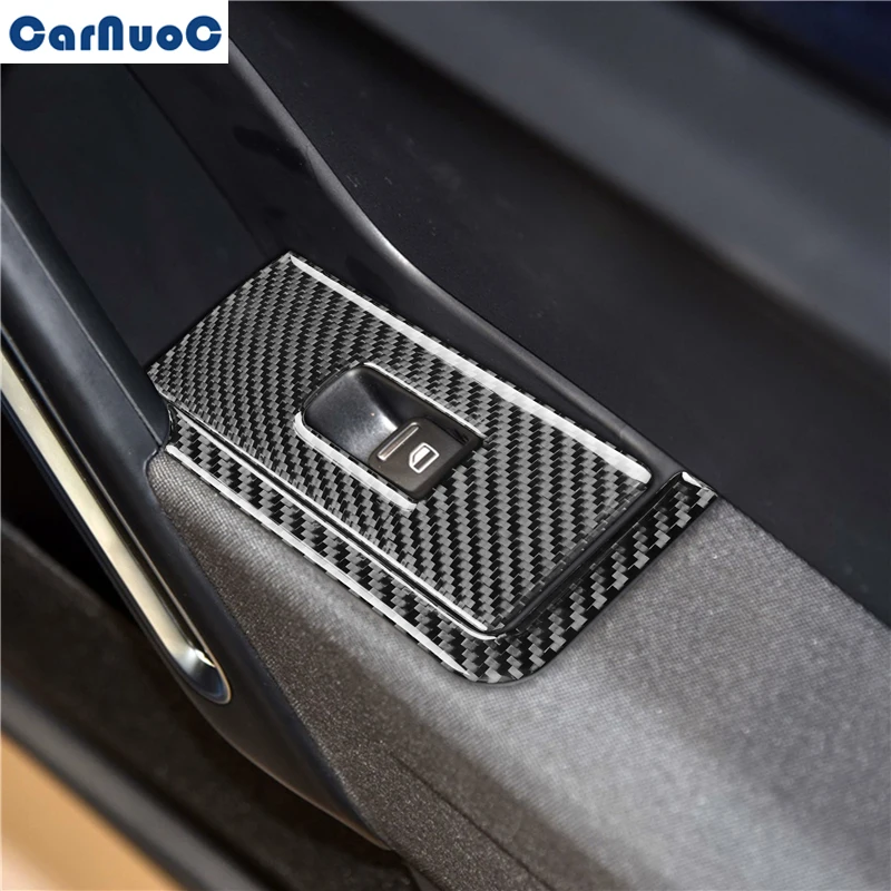 

Для Volkswagen VW Beetle 2012-2019 кнопки управления окном автомобиля Панель Отделки переводная наклейка чехол из углеродного волокна стикер аксессуары...