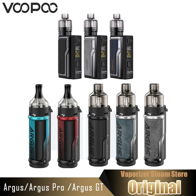 Оригинальный набор VOOPOO Argus Pro Pod Mod с батареей 3000 мАч 80 Вт / 1500 мАч 40 Вт ARGUS GT 160 Вт.