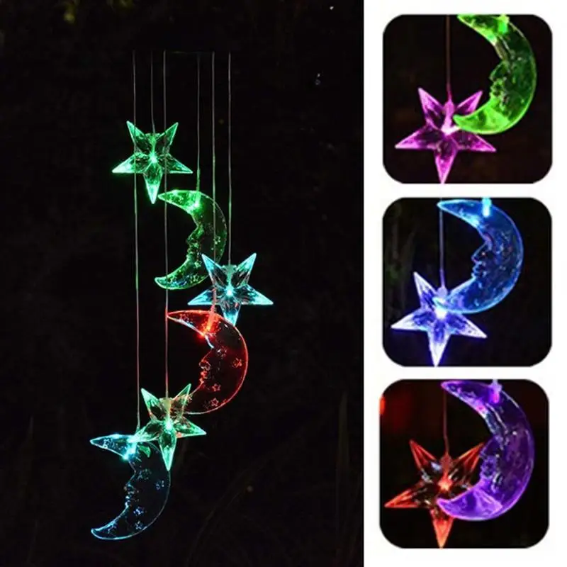 

Solar Landscape Lamp LED Wind Chimes Durable Super Bright Wind Chimes Light Wind Chimes Lamp Garden Festival Romantic Yard