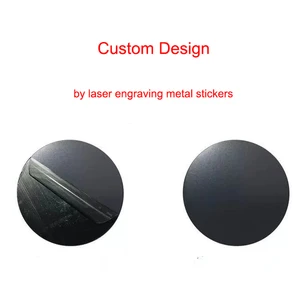 custom deisgn 10pcs bulk ultra thin laser engraving metal plates for phones magnetic car phone holder metal plate stickers free global shipping