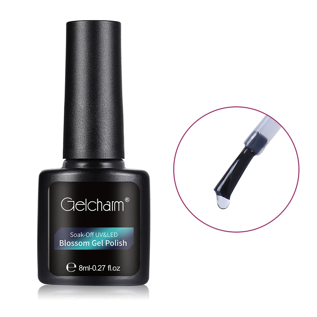 Gelcharm 8 мл прозрачное верхнее Базовое покрытие для гель-лака ногтей основа УФ