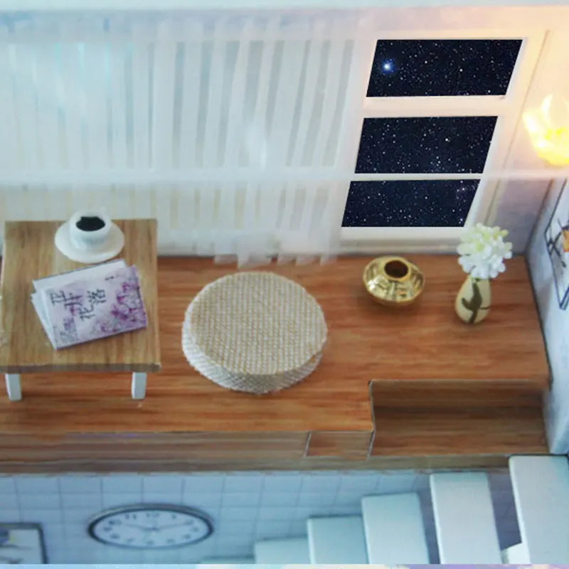 Кукольный домик сделай сам деревянный миниатюрный дом для кукол с комплектом