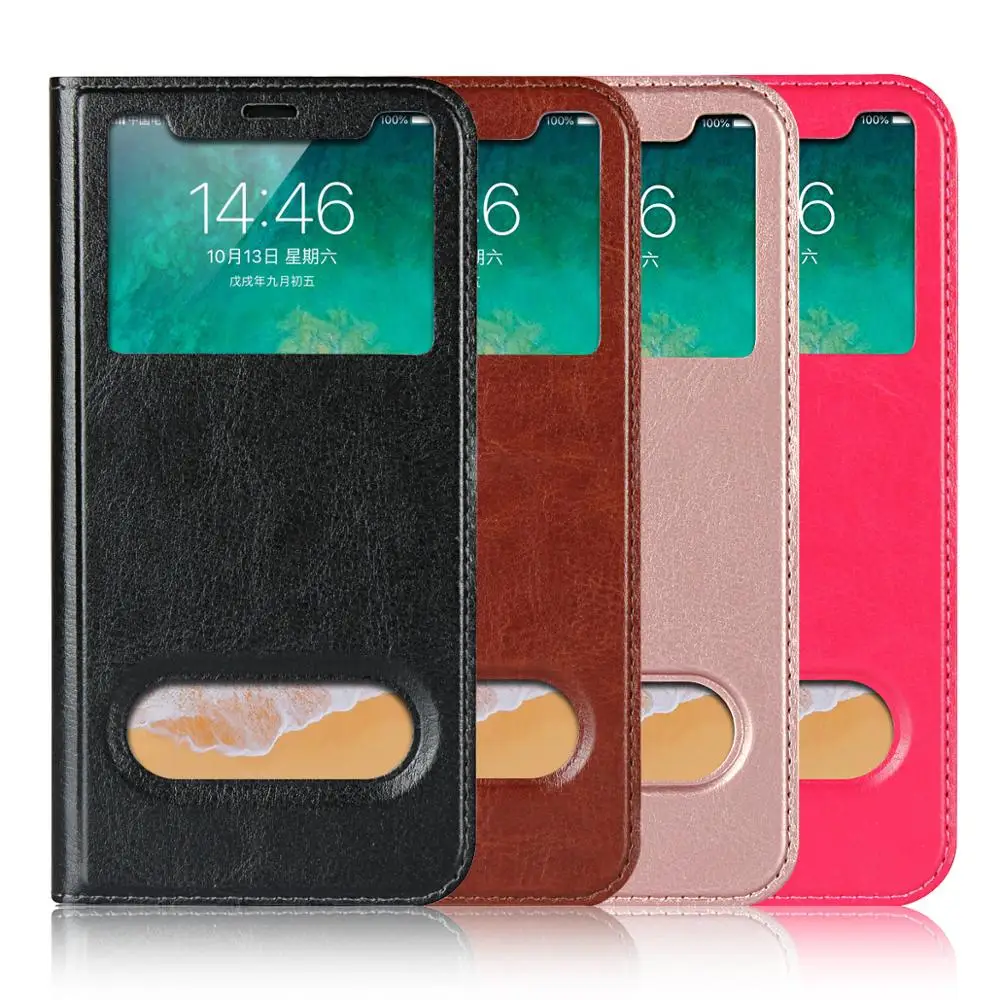 Ультратонкий флип чехол Sailor Tech для iPhone XS/XR View Window Smart Cover полный защитный ТПУ на