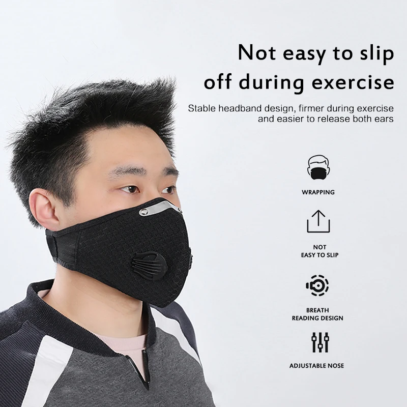 1 шт. открытый велосипедный защитный лицевой щиток с фильтра активированным