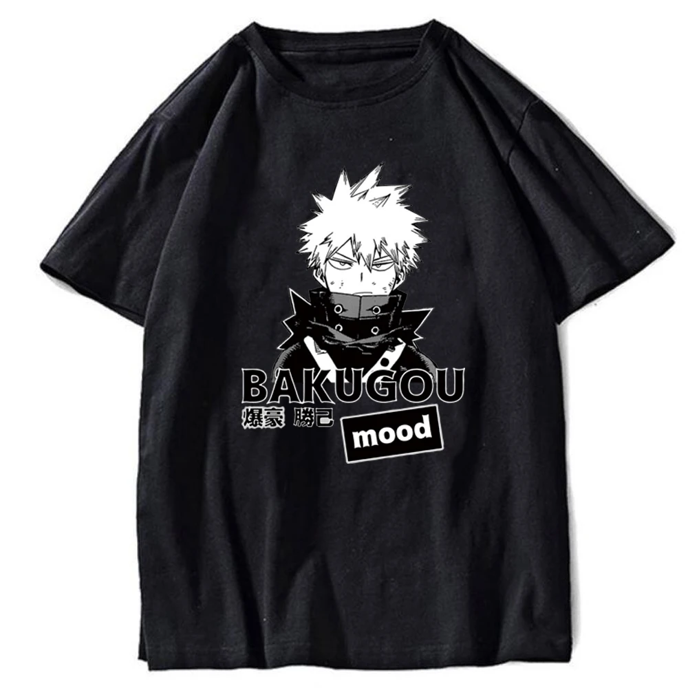 

Повседневная летняя свободная футболка аниме Моя геройская Академия Bakugou Katsuki в стиле Харадзюку для мужчин/женщин