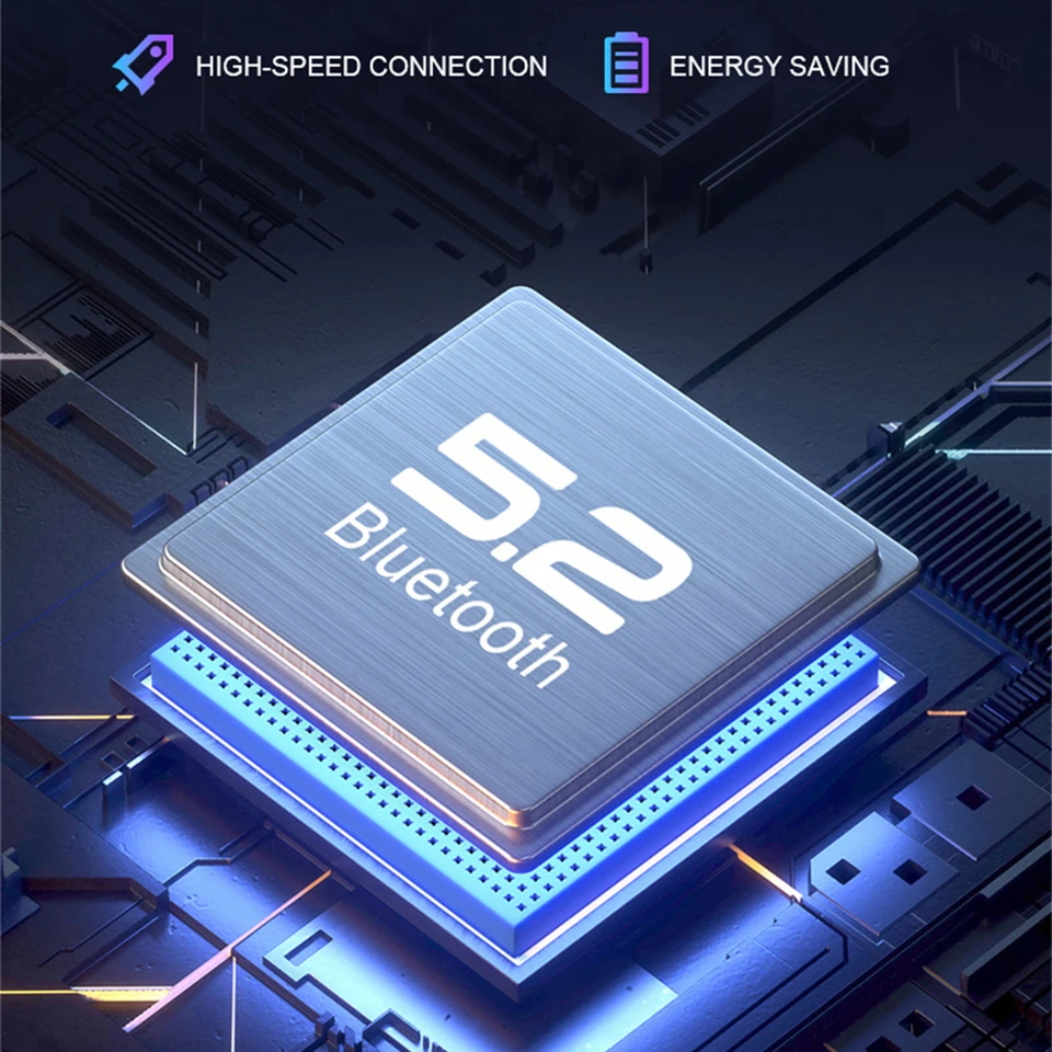 TWS Bluetooth 5 2 наушники с зарядным устройством беспроводные 9D стерео спортивные