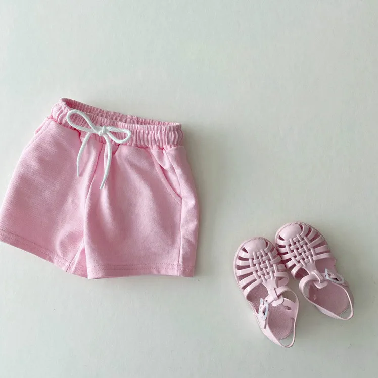 

8103 Baby Clothes Newborn Baby Candy Colors Shorts Summer New 2021 Fashion Baby Boy Shorts Cotton Baby Girl Pants Outfits