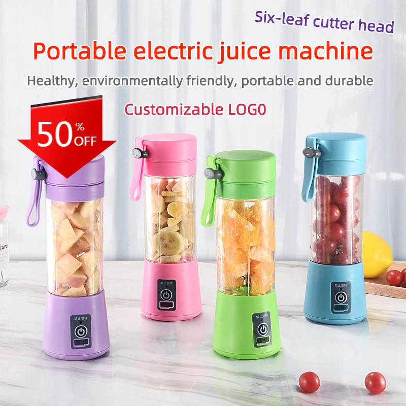 

Portable Mixer USB Electric Fruit Juicer Handheld Smoothie Maker Blender Stirring Rechargeable Mini Food Processor Juice CF18
