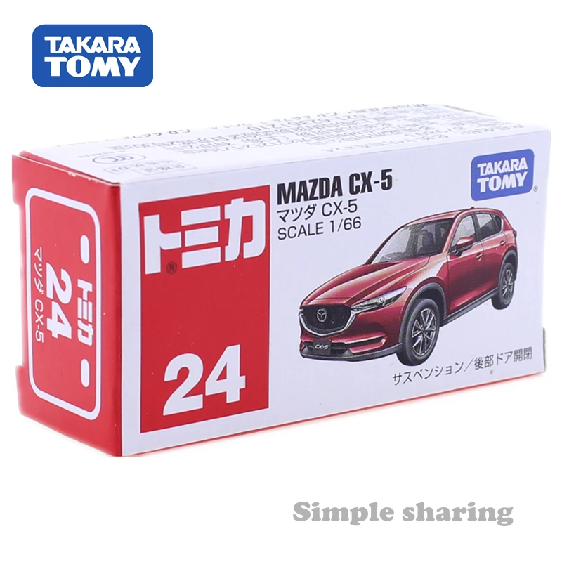 Takara Tomy Tomica 24 Mazda CX 5 Scale 1/66 Популярная детская модель из литая металлической модели
