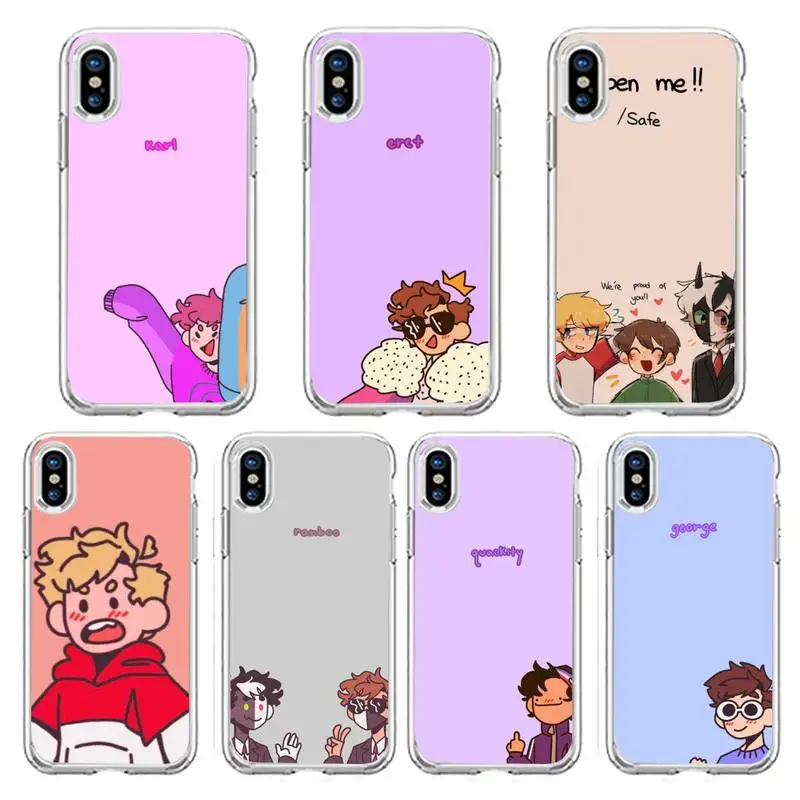 

Dream Smp Phone Case Transparent soft For iphone 13 12 11 8 7 plus mini x xs xr pro max