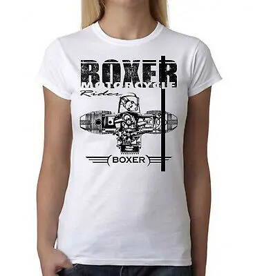 Мужская рубашка с коротким рукавом и круглым вырезом BMW Boxer Engine | одежда