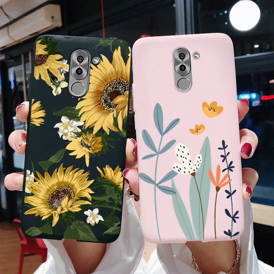 Чехол для пары с сердцем Huawei Honor 6X женский Мягкий силиконовый чехол Coque GR5 2017 Mate 9 Lite