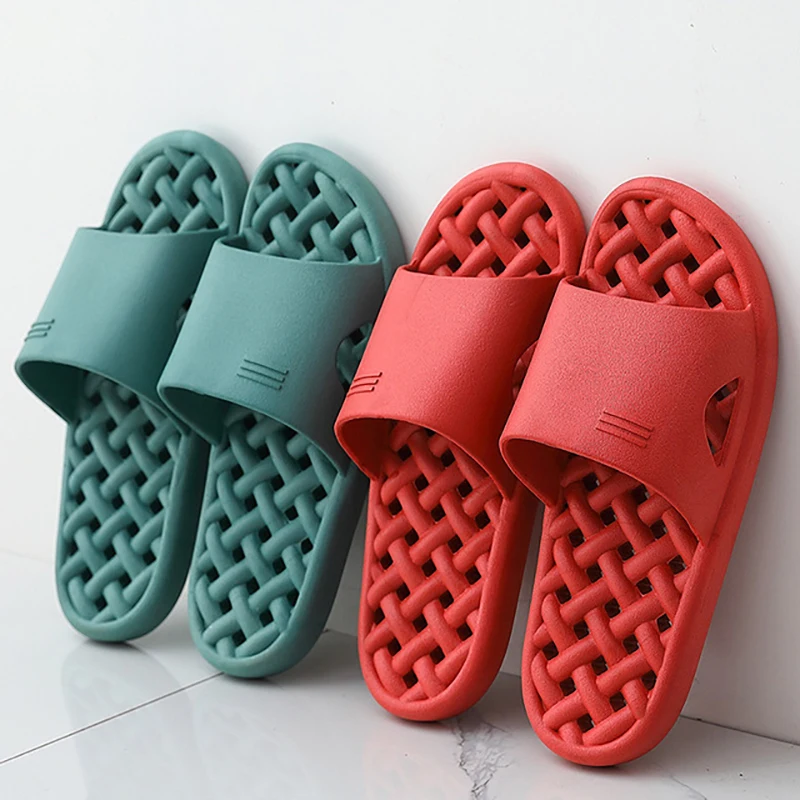 Мужские слиперы для ванной летние домашние Нескользящие мягкие туфли на