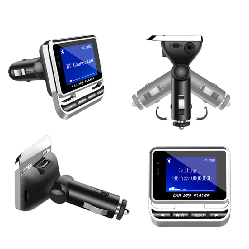 

Fm12B Bluetooth Car Mp3 Player Wireless Fm Transmitter Lcd Sn Car Kit Support Tf Card