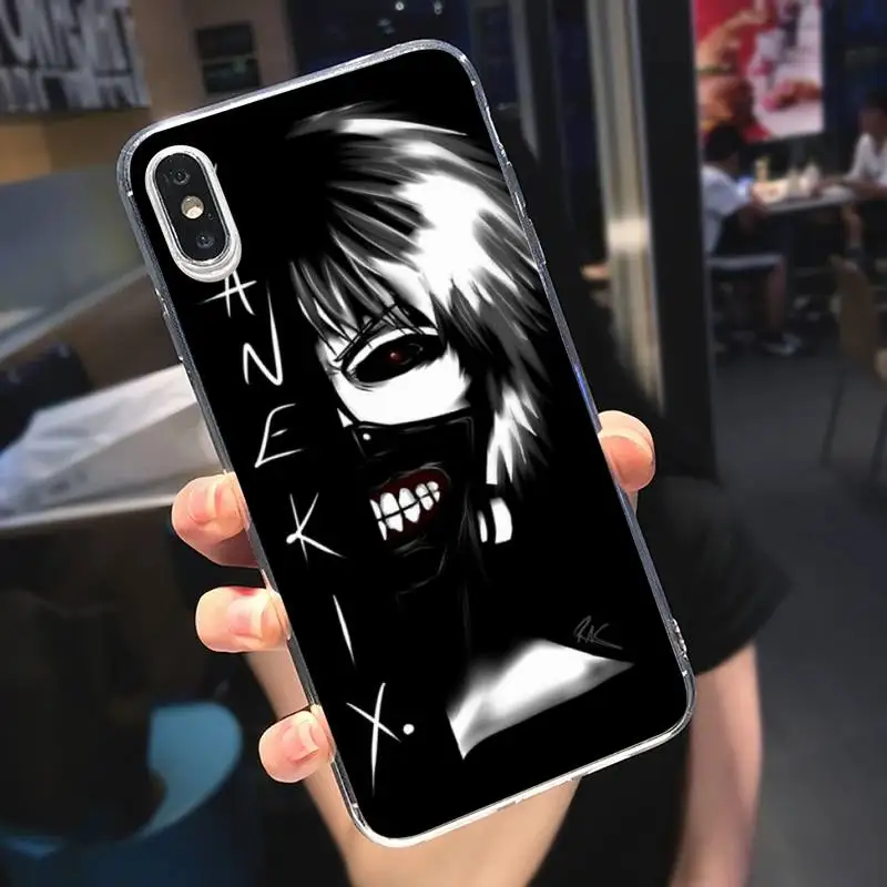 

Japan anime Tokyo Ghouls Phone Case Transparent soft For iphone 5 5s 5c se 6 6s 7 8 11 12 plus mini x xs xr pro max