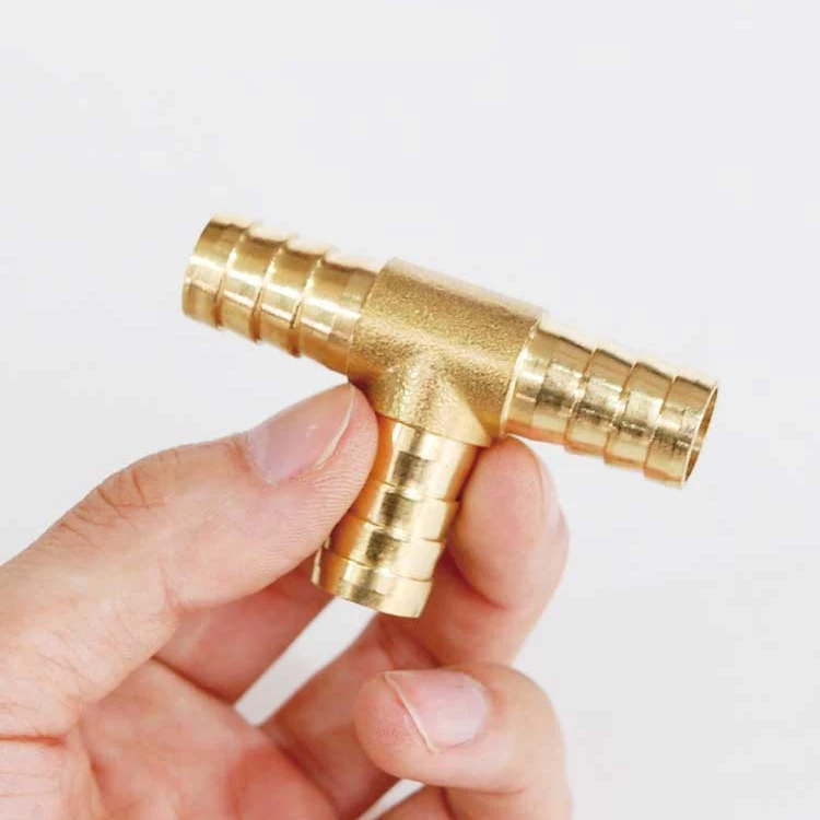 Латунный фитинг для труб с зазубринами 2 3 4 ходовой соединитель мм 5 6 8 10 12 16 19