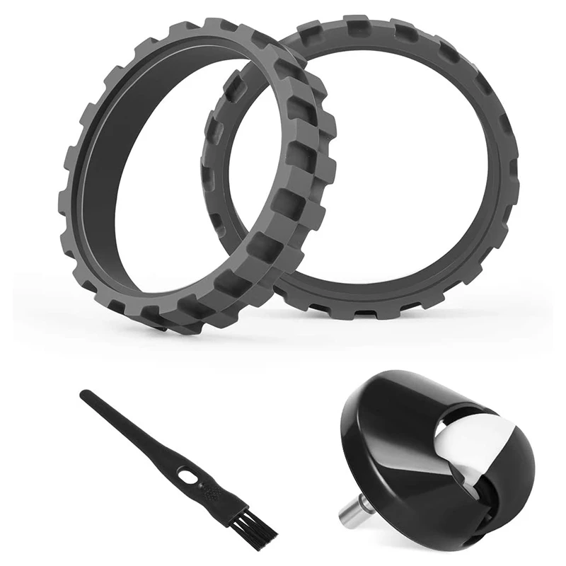 

3Pcs Replacement Tires Compatible with IRobot Roomba 500, 600, 700, 800, 900 Series Vacuum, Front Caster Wheel Assembly