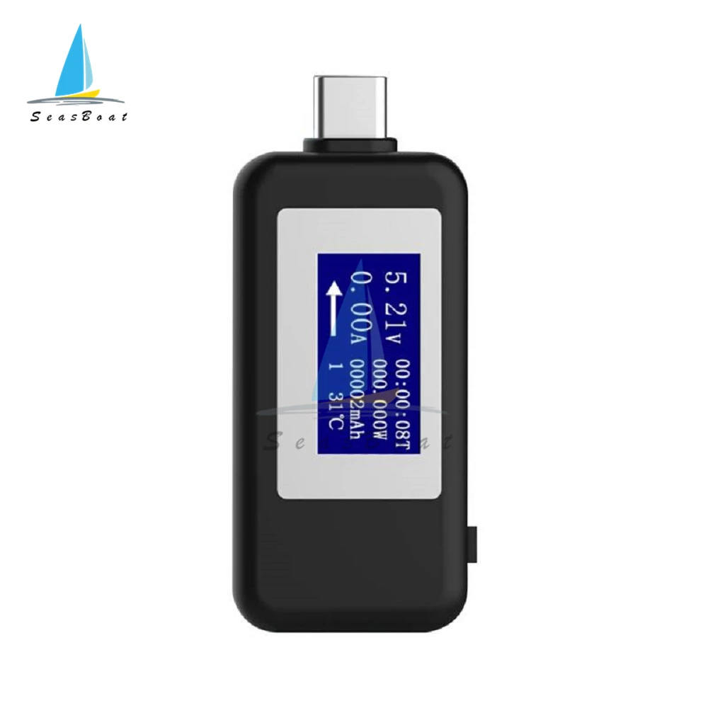 USB тестер с портом Type C 4 30 В постоянного тока 0 5 1 А цифровой вольтметр амперметр