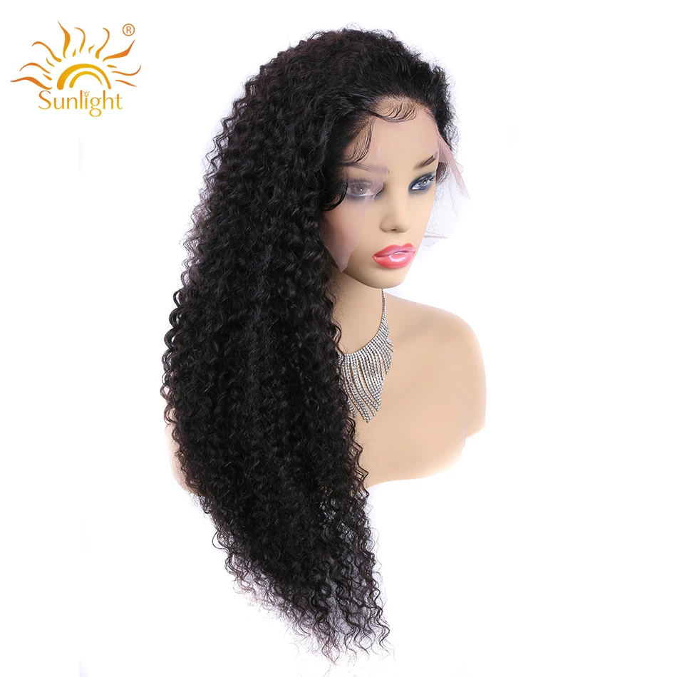 Brazilian Deep Wave Wig Lace Front Human Hair Wigs Pre Plucked Lace Wig For Women Sunlight Natural Remy 13x4 Lace Front Wigs