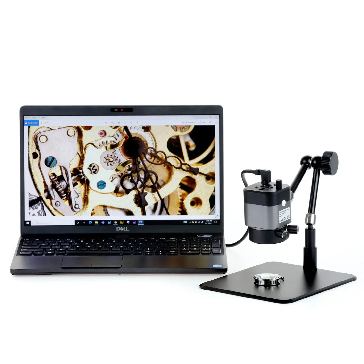 Цифровой микроскоп AmScope 1080p 2MP HDMI с 11-дюймовым шарнирным рычагом | Инструменты