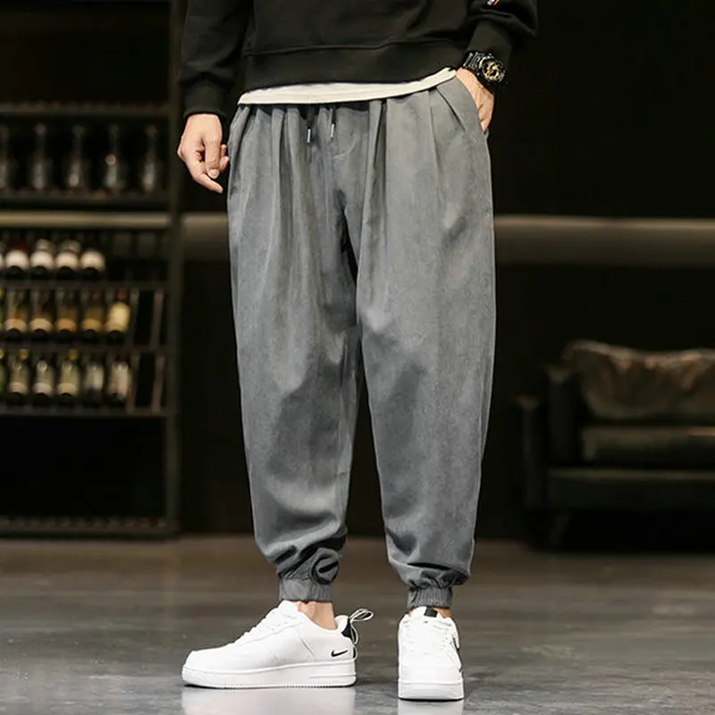 

Ready StockHarajuku Harem Pants Men Overalls Mens Japanese Streetwear Sweatpants Male Korean Casual Joggers Pants Men Trousers