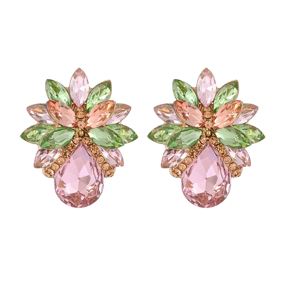 Новые розовые серьги Ztech для женщин ювелирные изделия большая круглая овальная