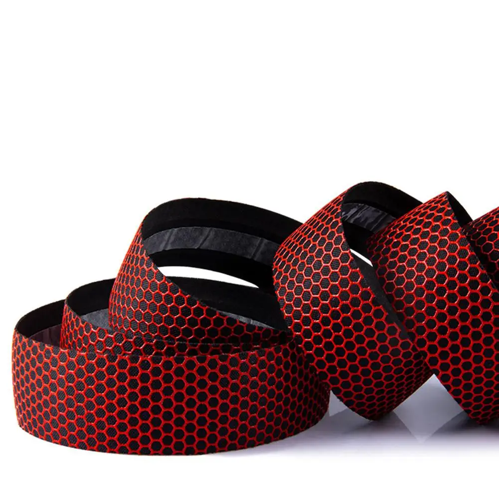 

2021 HobbyLane 1 Pair of Bicycle Handlebar Tape Pu Breathable Honeycomb Curved Bike Bar Straps Cycling Accessory