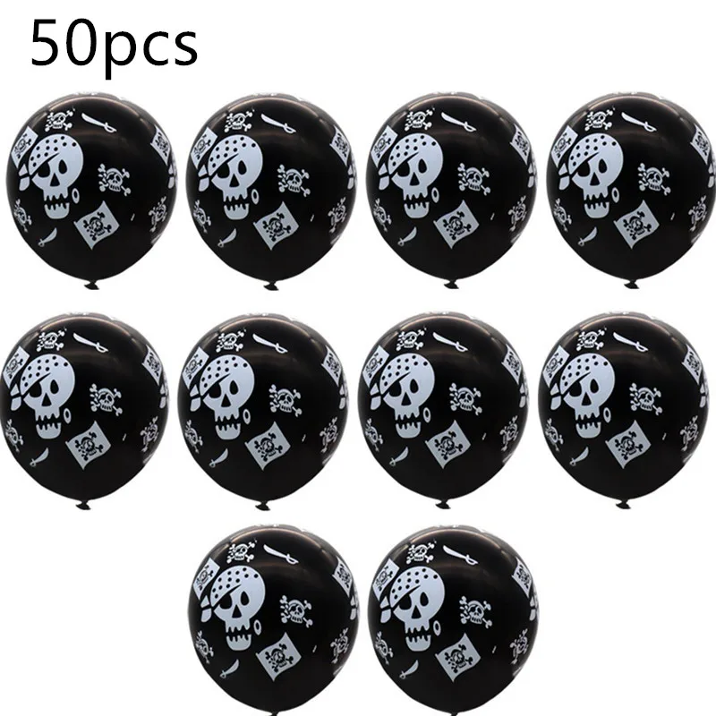 50 шт./лот череп пирата на Хэллоуин воздушные шары надувной воздушный шар Свадьба