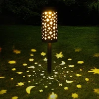 solar garden light hollow star led light outdoor garden decoration ground light waterproof outdoor tree chandelier